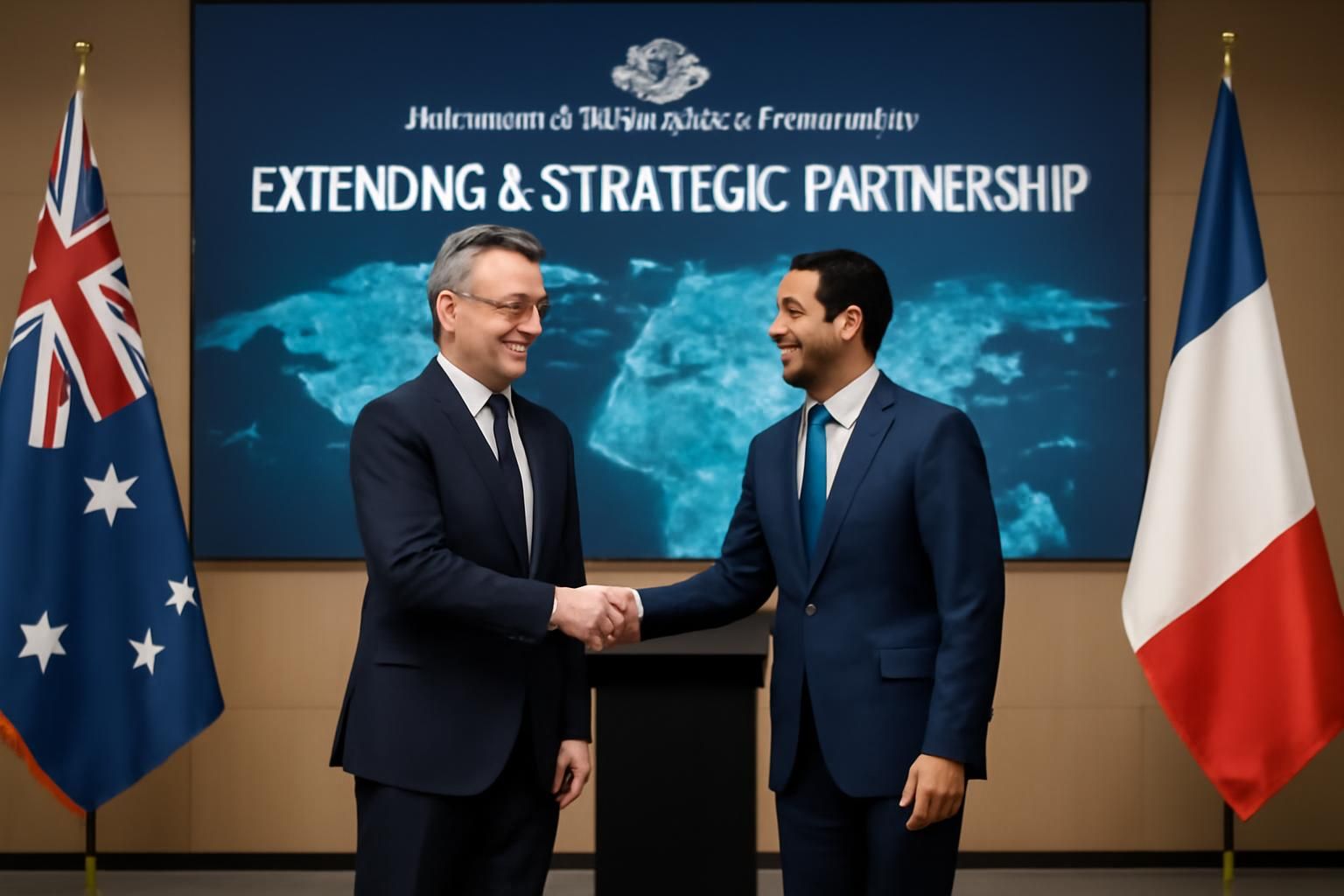 australia's department of foreign affairs and trade announces the extension of its strategic partnership, strengthening international relations and cooperation.