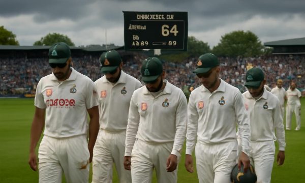 Bangladesh Collapses to 64 All Out in First Innings of Second Test Against Australia