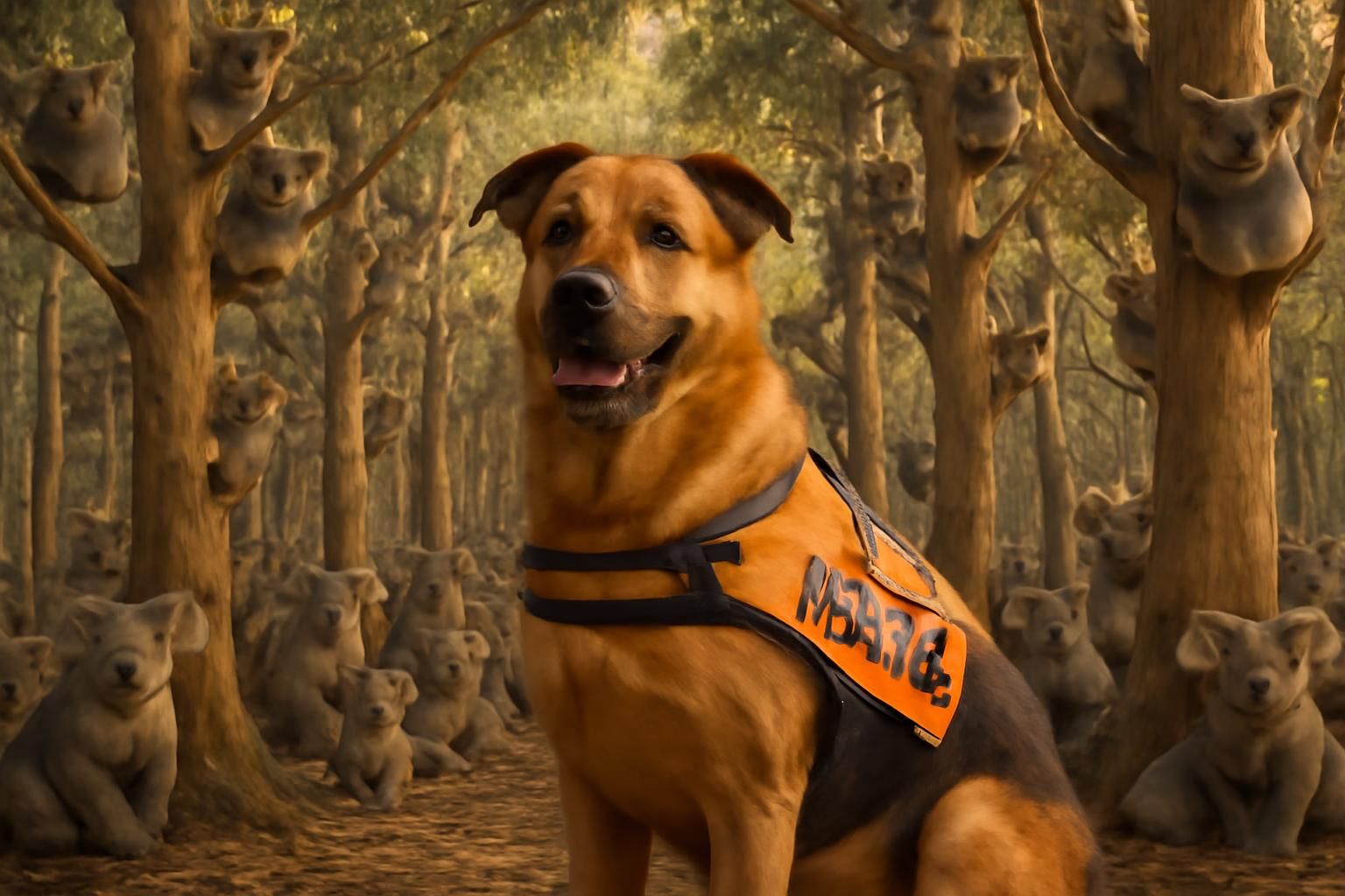discover the incredible story of bear, the australian canine hero who saved over 100 koalas before retiring. a heartwarming tale of bravery and dedication.