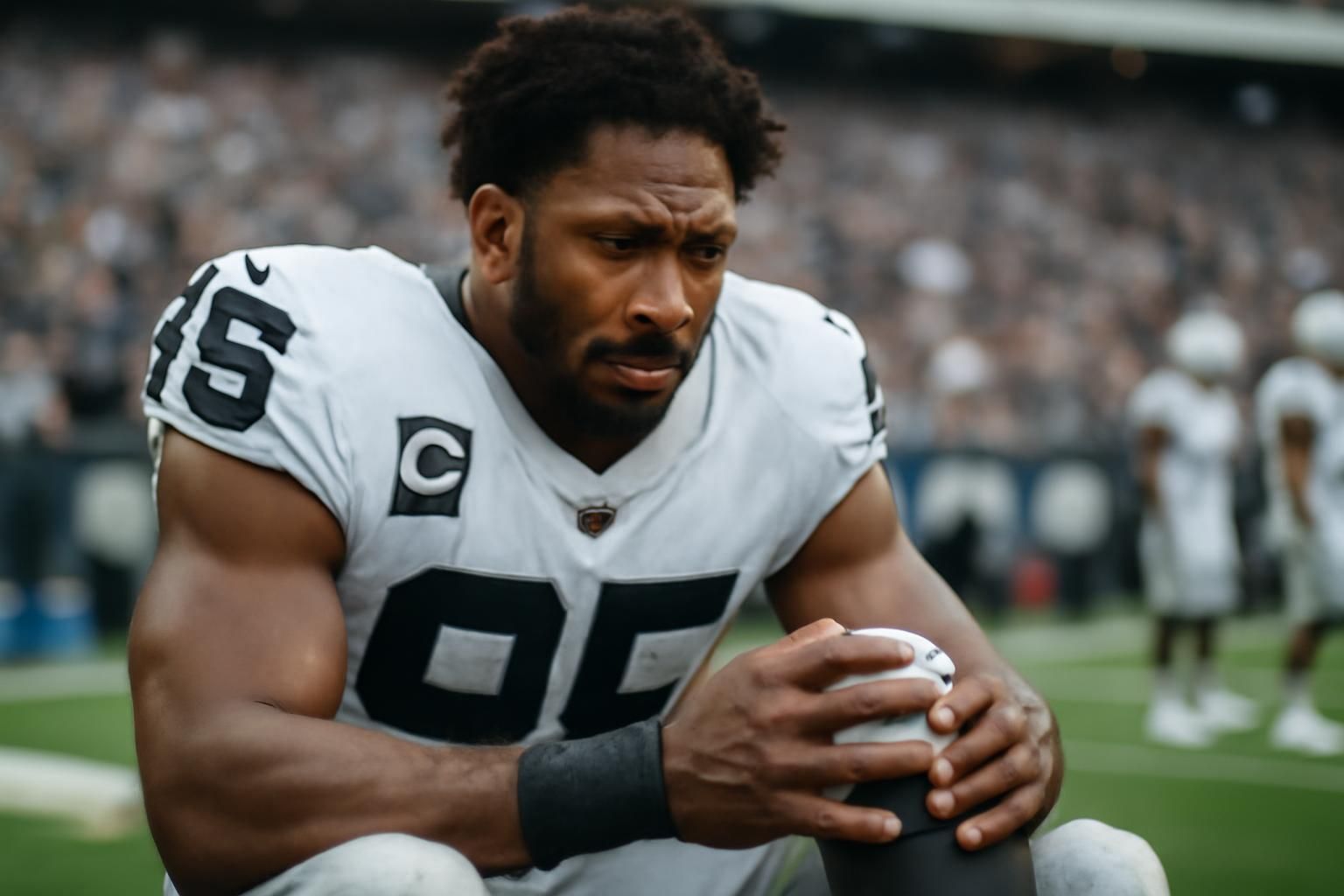 myles garrett reveals the severity of his knee injury after a scoreless debut with the raiders, highlighting concerns about his condition and impact on the team's lineup.