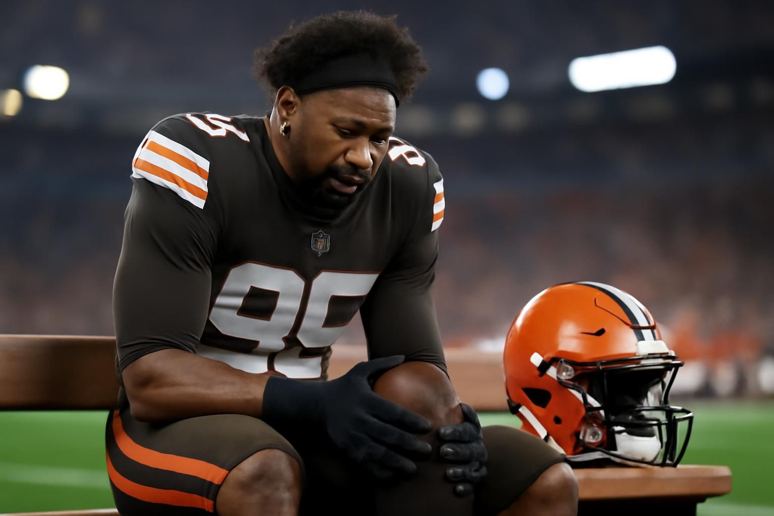 myles garrett confirms a serious knee injury after a scoreless tackle debut, impacting his performance and future games.