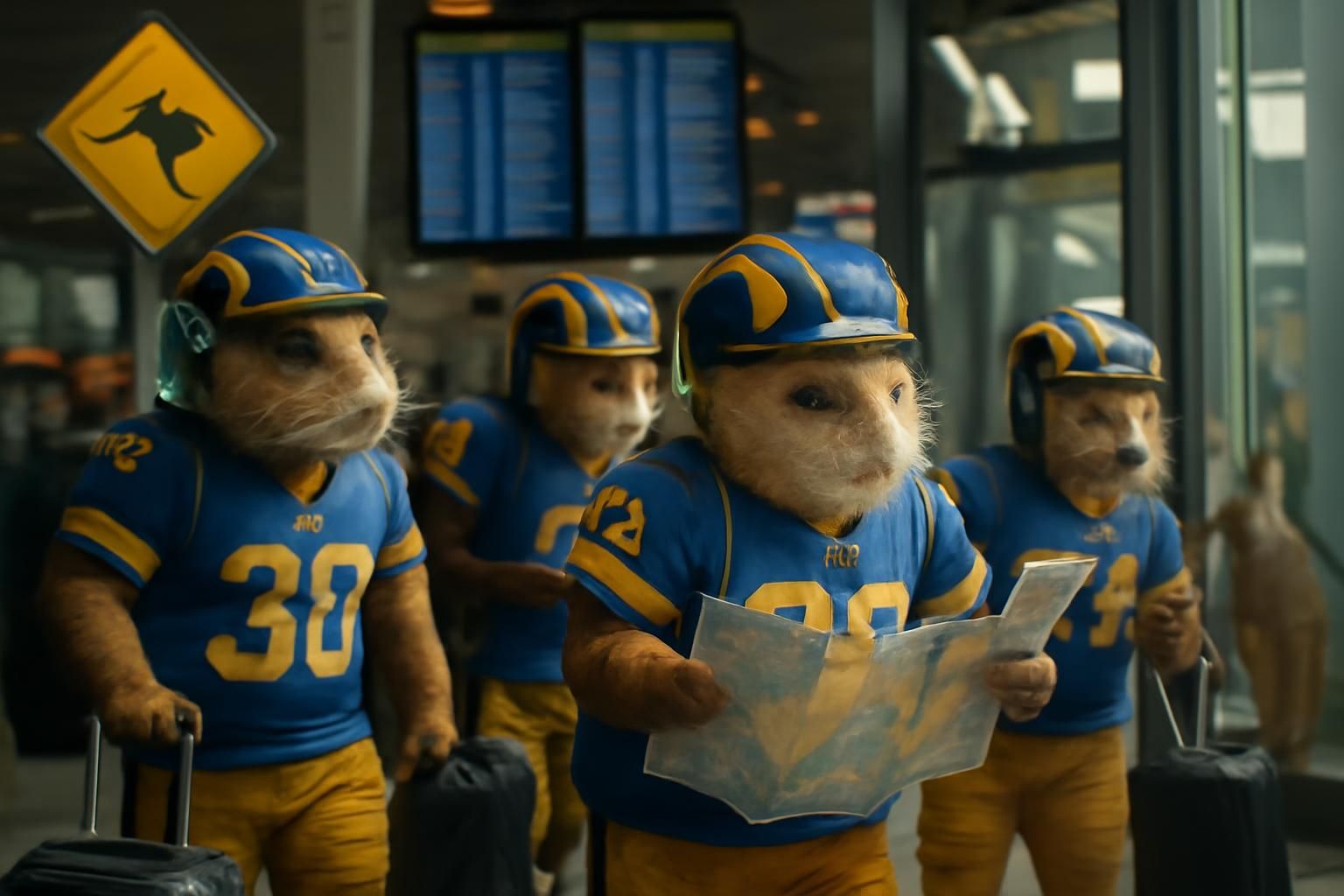 discover how rams players faced unexpected challenges and became 'guinea pigs' while navigating their complex travel itinerary in australia.