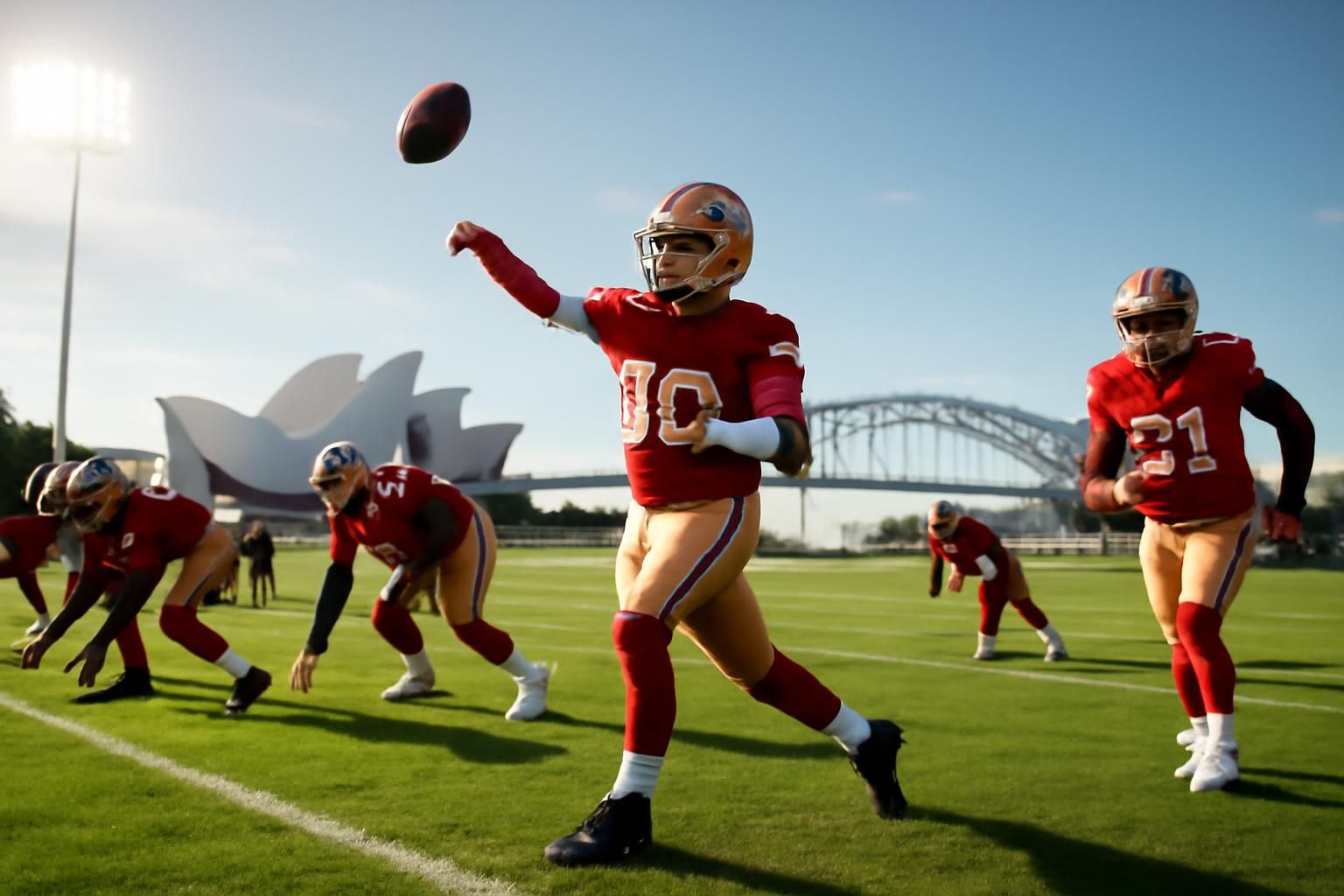 get ready for an exciting season opener as the 49ers face off against the rams in australia, fully refreshed and prepared to kick off their campaign with energy and determination.